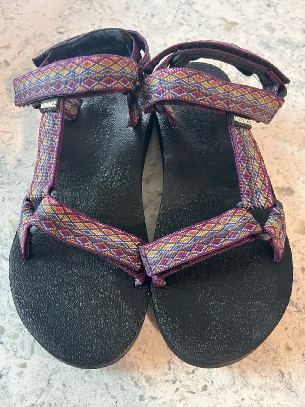 Merrell Women's Purple Geometric Strap Sandals